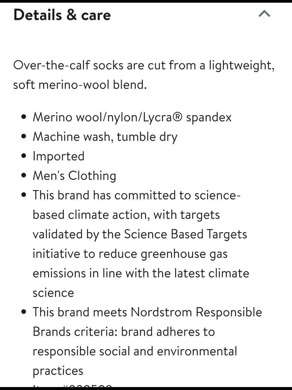 NEW Nordstrom Black Over The Knee‎ Merino Wool Blend Dress Socks